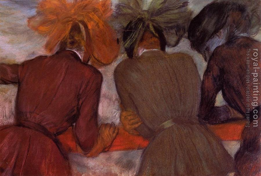 Edgar Degas : Women Leaning on a Railing